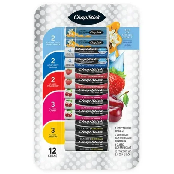 ChapStick Honey Variety Pack, 12 ct. - Picture 1 of 6
